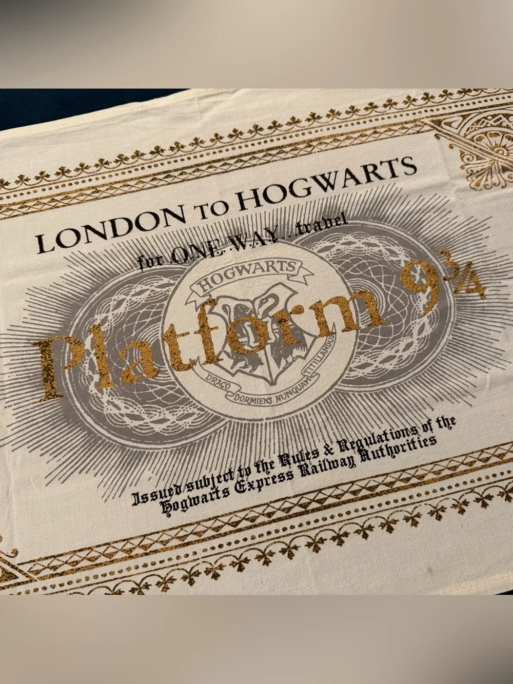 Hogwarts Platform 9 3/4 Tea Towel